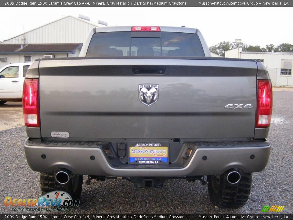 2009 Dodge Ram 1500 Laramie Crew Cab 4x4 Mineral Gray Metallic / Dark Slate/Medium Graystone Photo #4