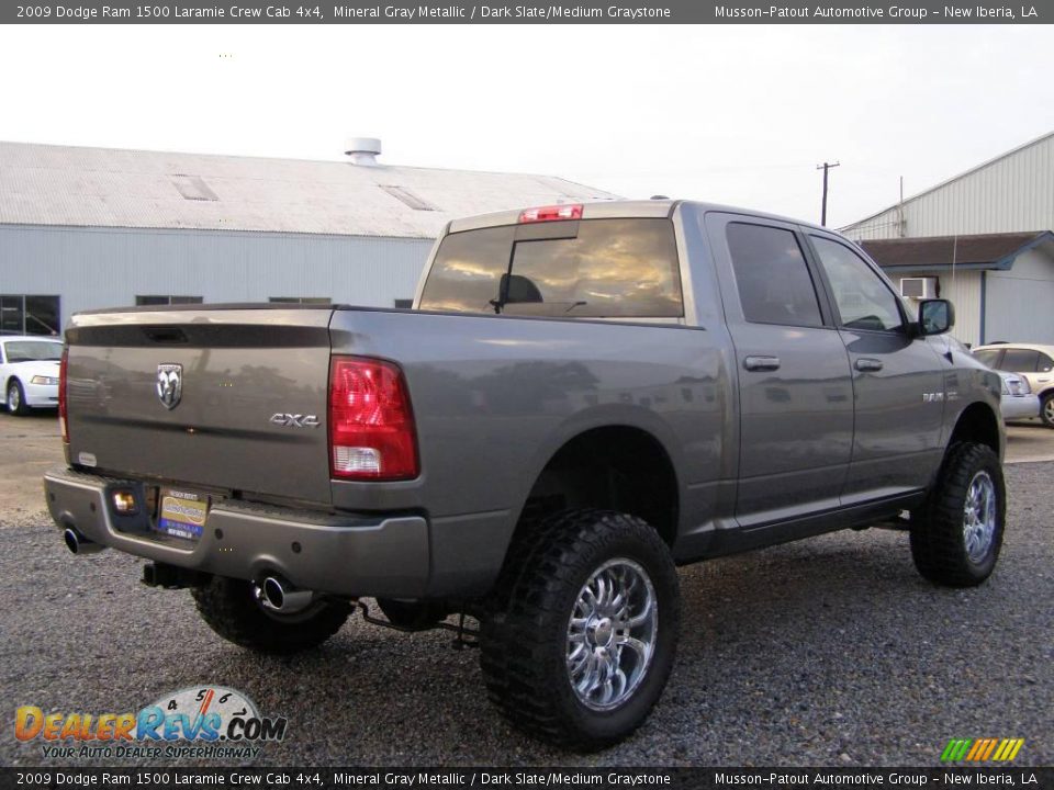 2009 Dodge Ram 1500 Laramie Crew Cab 4x4 Mineral Gray Metallic / Dark Slate/Medium Graystone Photo #5