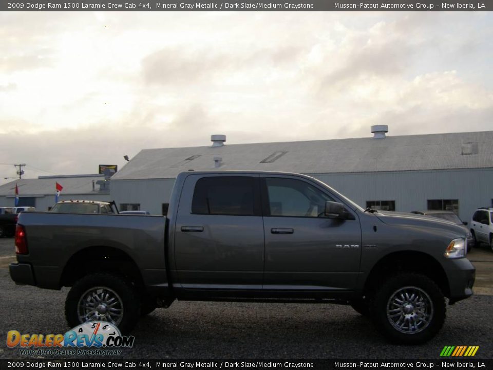 2009 Dodge Ram 1500 Laramie Crew Cab 4x4 Mineral Gray Metallic / Dark Slate/Medium Graystone Photo #6