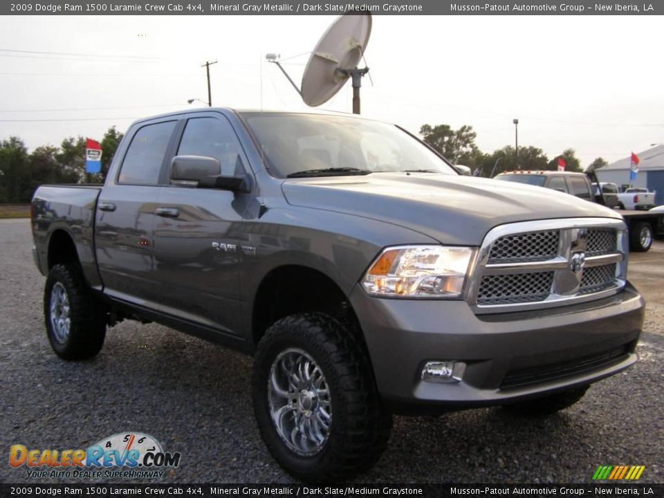 2009 Dodge Ram 1500 Laramie Crew Cab 4x4 Mineral Gray Metallic / Dark