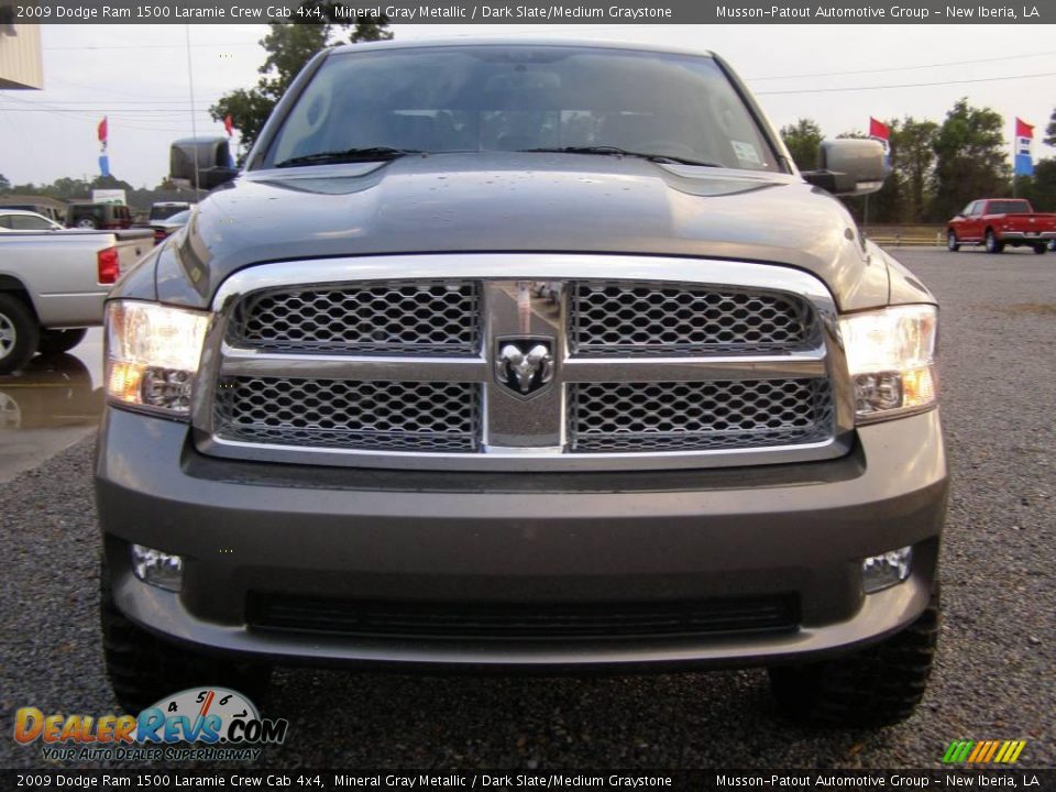 2009 Dodge Ram 1500 Laramie Crew Cab 4x4 Mineral Gray Metallic / Dark Slate/Medium Graystone Photo #8