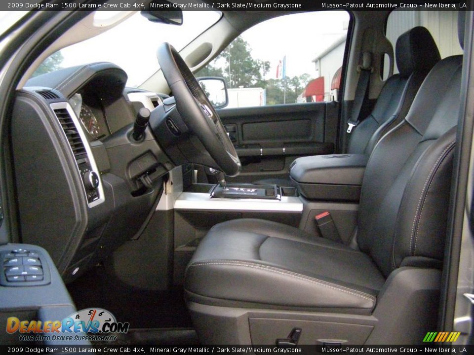 2009 Dodge Ram 1500 Laramie Crew Cab 4x4 Mineral Gray Metallic / Dark Slate/Medium Graystone Photo #9