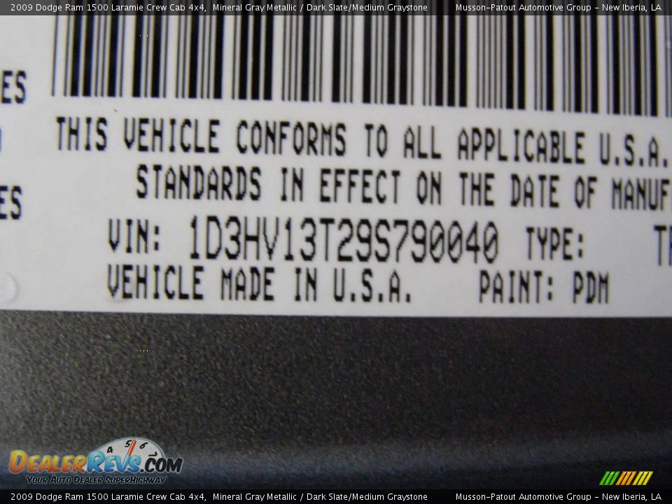 2009 Dodge Ram 1500 Laramie Crew Cab 4x4 Mineral Gray Metallic / Dark Slate/Medium Graystone Photo #13