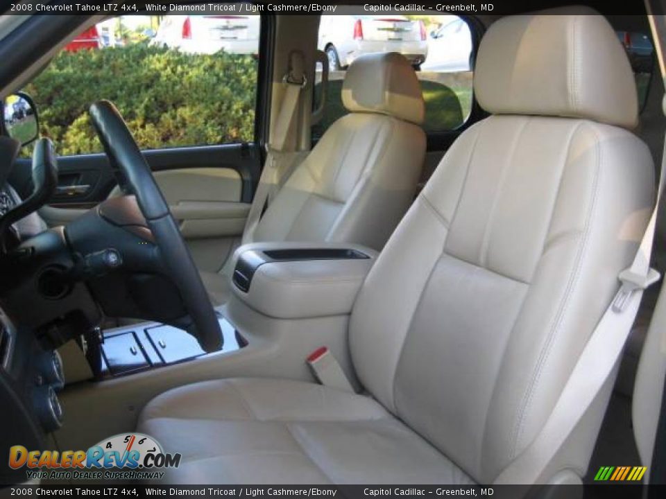 2008 Chevrolet Tahoe LTZ 4x4 White Diamond Tricoat / Light Cashmere/Ebony Photo #11