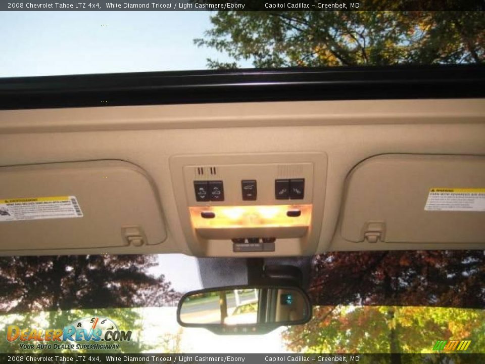 2008 Chevrolet Tahoe LTZ 4x4 White Diamond Tricoat / Light Cashmere/Ebony Photo #14