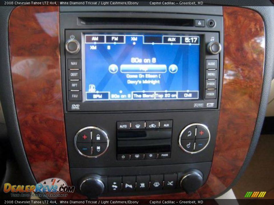 2008 Chevrolet Tahoe LTZ 4x4 White Diamond Tricoat / Light Cashmere/Ebony Photo #16