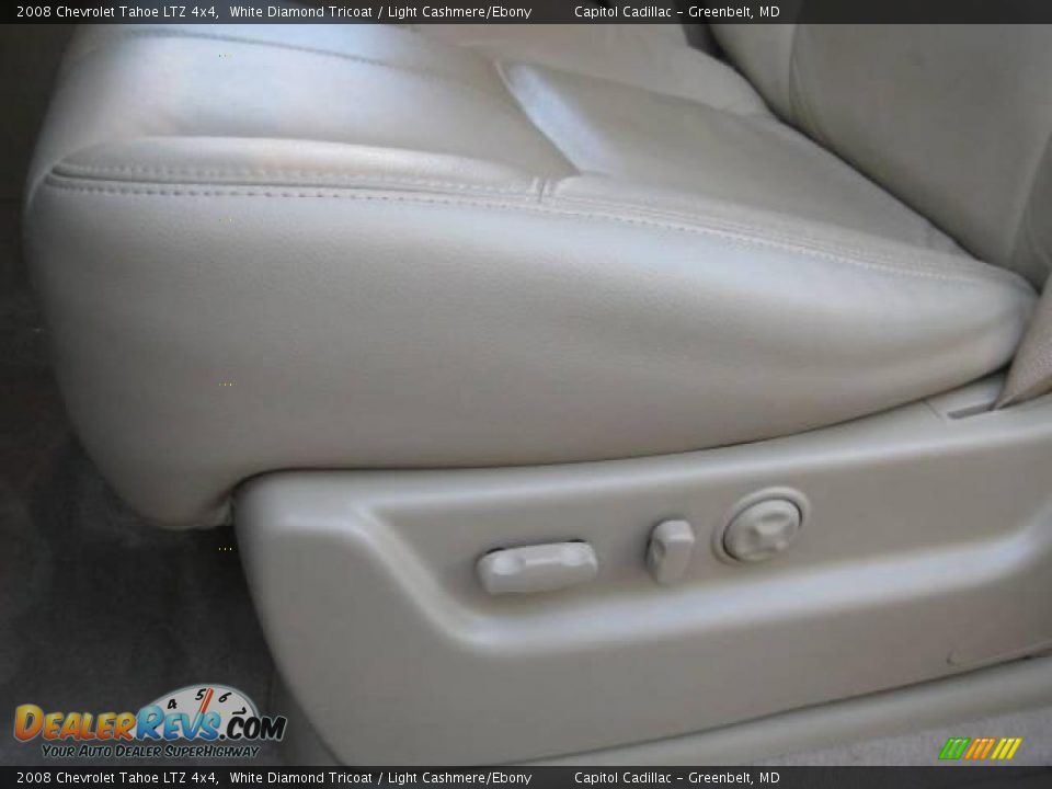 2008 Chevrolet Tahoe LTZ 4x4 White Diamond Tricoat / Light Cashmere/Ebony Photo #20