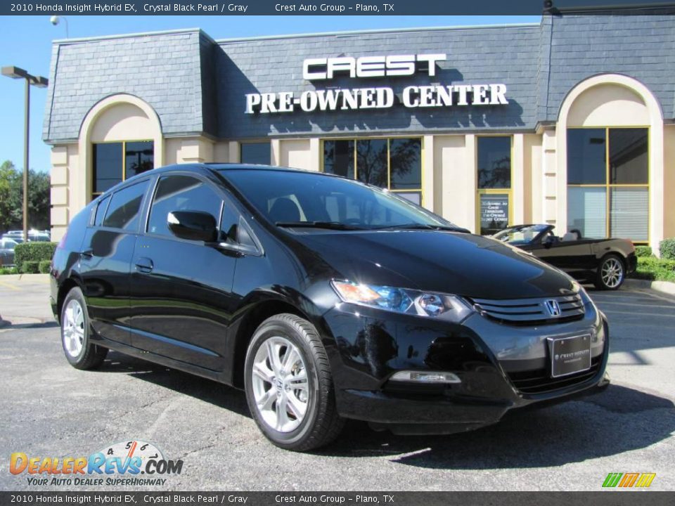 2010 Honda Insight Hybrid EX Crystal Black Pearl / Gray Photo #1
