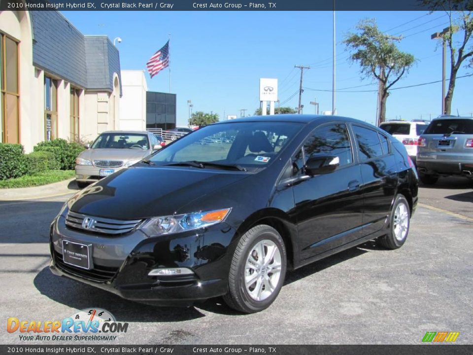 2010 Honda Insight Hybrid EX Crystal Black Pearl / Gray Photo #3