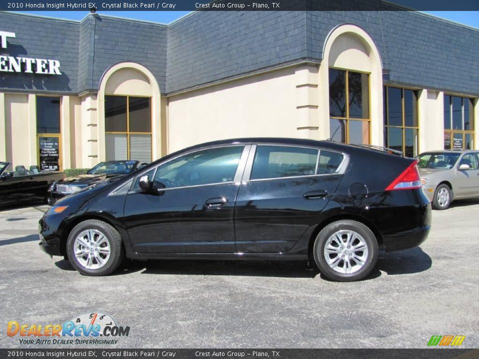 2010 Honda Insight Hybrid EX Crystal Black Pearl / Gray Photo #4