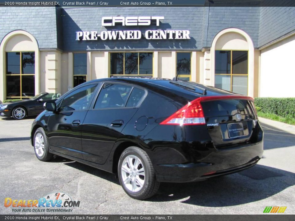 2010 Honda Insight Hybrid EX Crystal Black Pearl / Gray Photo #5