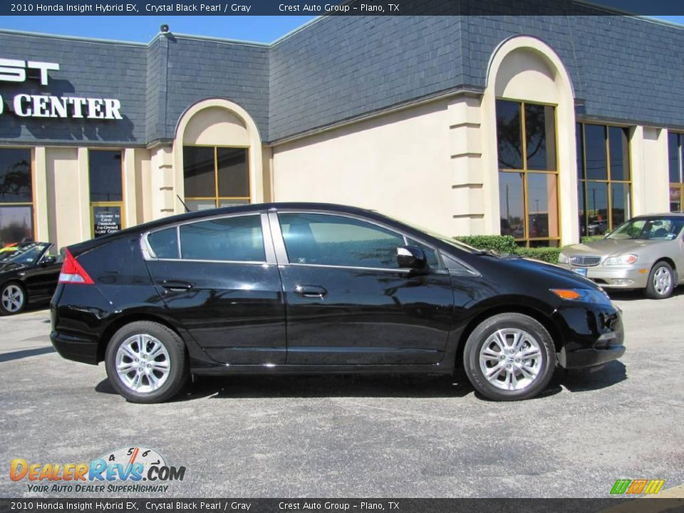 2010 Honda Insight Hybrid EX Crystal Black Pearl / Gray Photo #8