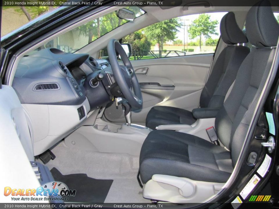 2010 Honda Insight Hybrid EX Crystal Black Pearl / Gray Photo #9