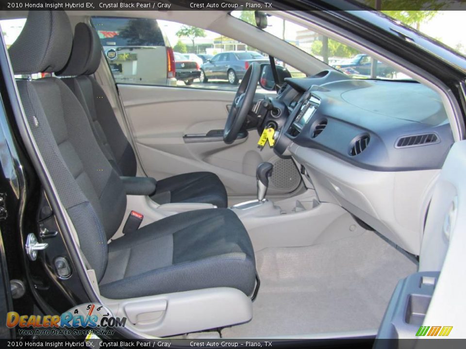 2010 Honda Insight Hybrid EX Crystal Black Pearl / Gray Photo #10