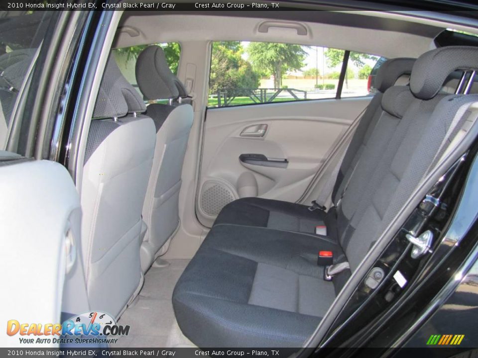 2010 Honda Insight Hybrid EX Crystal Black Pearl / Gray Photo #12