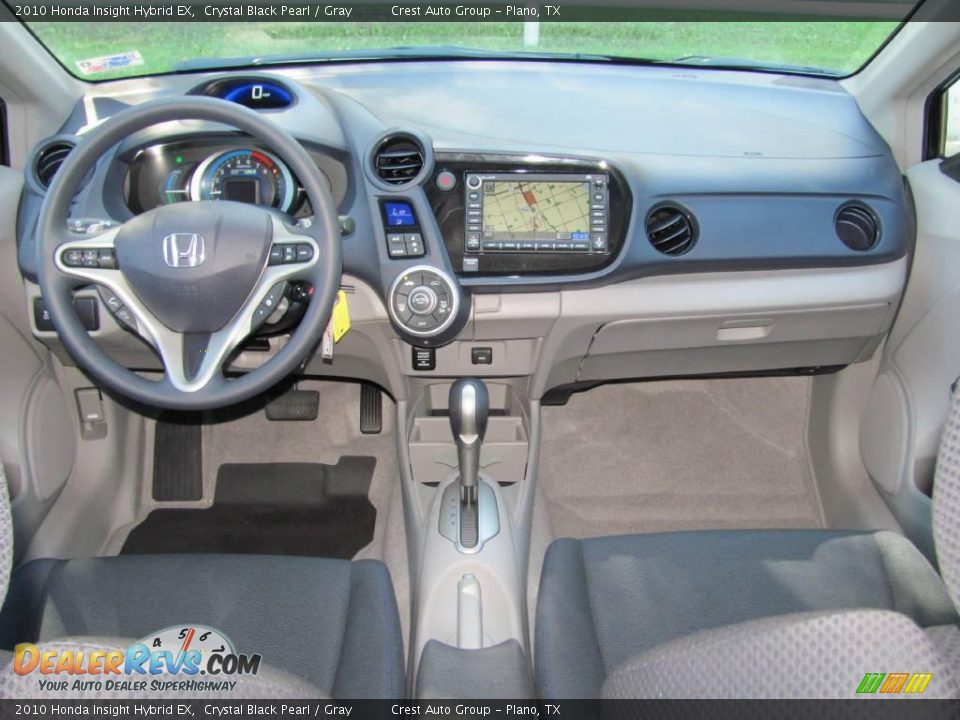 2010 Honda Insight Hybrid EX Crystal Black Pearl / Gray Photo #14