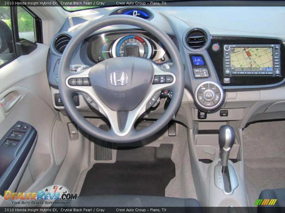 2010 Honda Insight Hybrid EX Crystal Black Pearl / Gray Photo #15