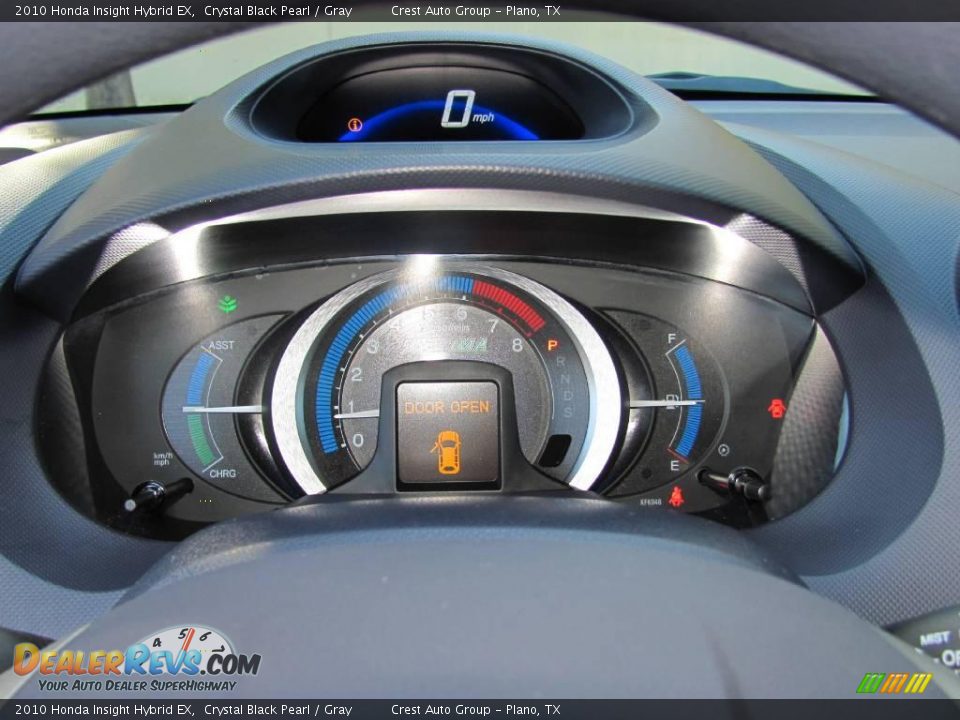 2010 Honda Insight Hybrid EX Crystal Black Pearl / Gray Photo #18