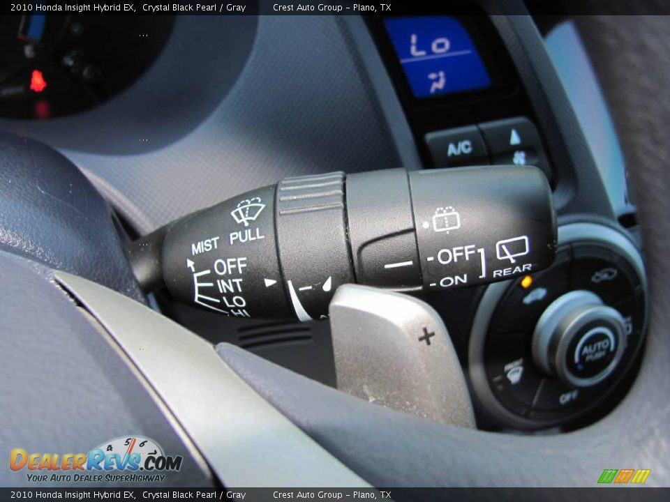 2010 Honda Insight Hybrid EX Crystal Black Pearl / Gray Photo #19