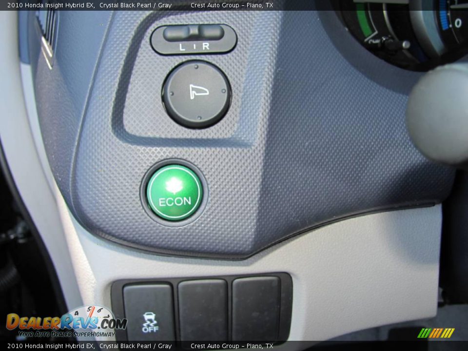 2010 Honda Insight Hybrid EX Crystal Black Pearl / Gray Photo #20