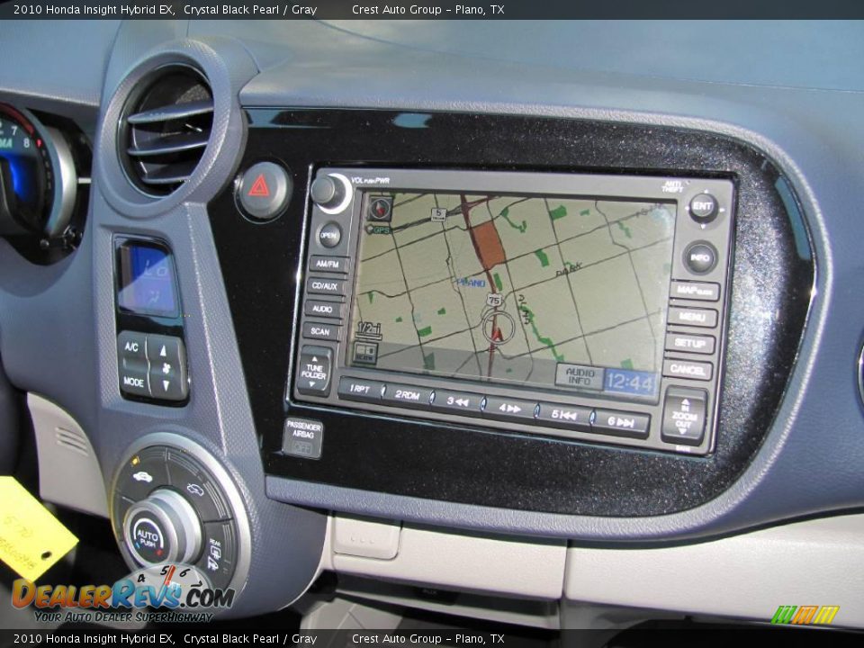 2010 Honda Insight Hybrid EX Crystal Black Pearl / Gray Photo #21