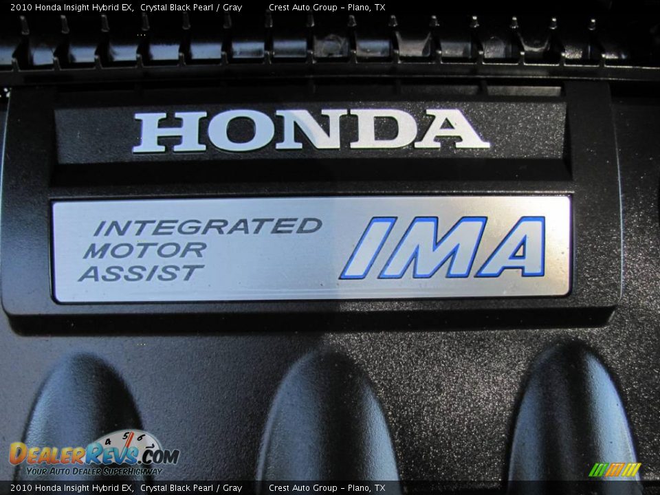 2010 Honda Insight Hybrid EX Crystal Black Pearl / Gray Photo #24