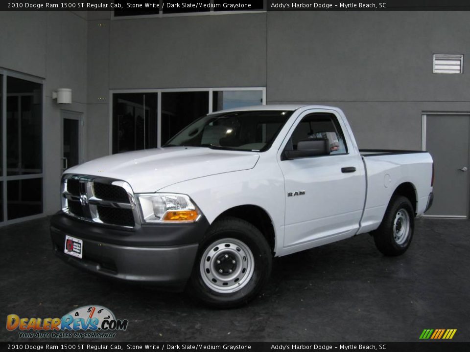 2010 Dodge Ram 1500 ST Regular Cab Stone White / Dark Slate/Medium Graystone Photo #1