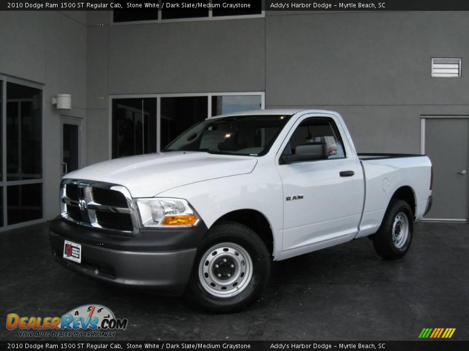 2010 Dodge Ram 1500 ST Regular Cab Stone White / Dark Slate/Medium Graystone Photo #2