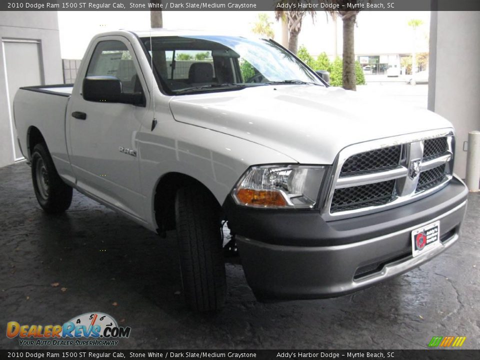 2010 Dodge Ram 1500 ST Regular Cab Stone White / Dark Slate/Medium Graystone Photo #4