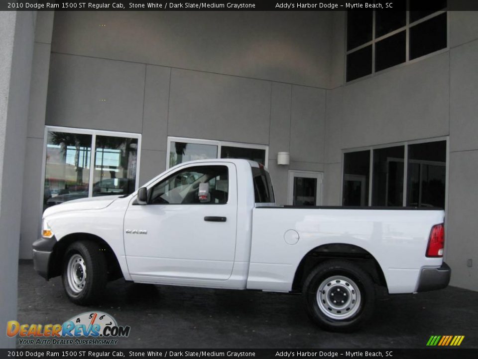 2010 Dodge Ram 1500 ST Regular Cab Stone White / Dark Slate/Medium Graystone Photo #6