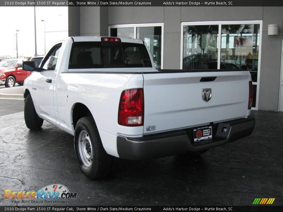 2010 Dodge Ram 1500 ST Regular Cab Stone White / Dark Slate/Medium Graystone Photo #7