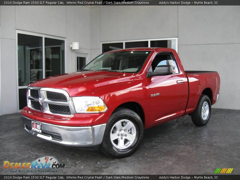 2010 Dodge Ram 1500 SLT Regular Cab Inferno Red Crystal Pearl / Dark Slate/Medium Graystone Photo #1