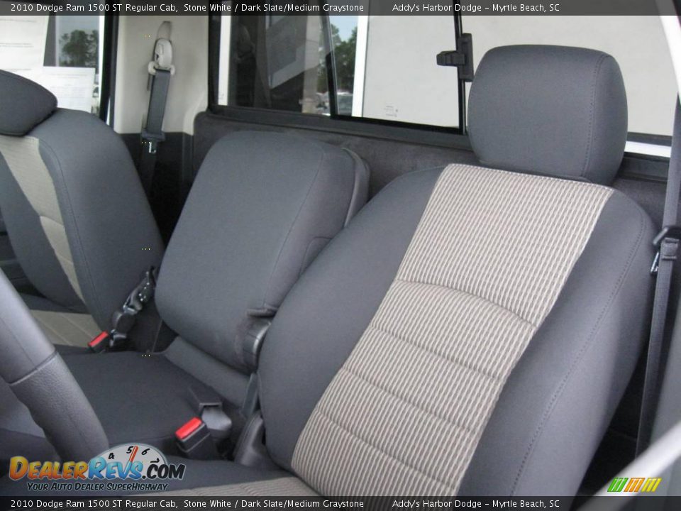 2010 Dodge Ram 1500 ST Regular Cab Stone White / Dark Slate/Medium Graystone Photo #13