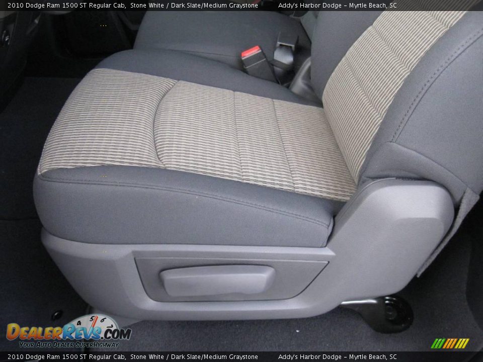 2010 Dodge Ram 1500 ST Regular Cab Stone White / Dark Slate/Medium Graystone Photo #14