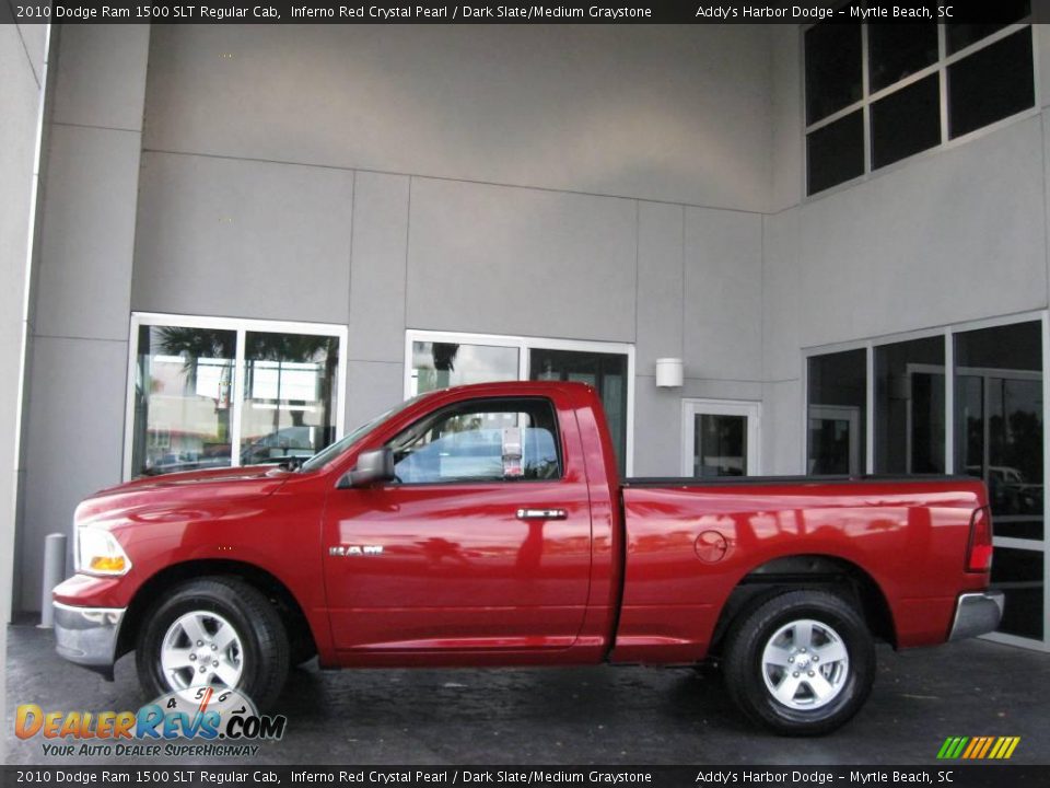 2010 Dodge Ram 1500 SLT Regular Cab Inferno Red Crystal Pearl / Dark Slate/Medium Graystone Photo #6