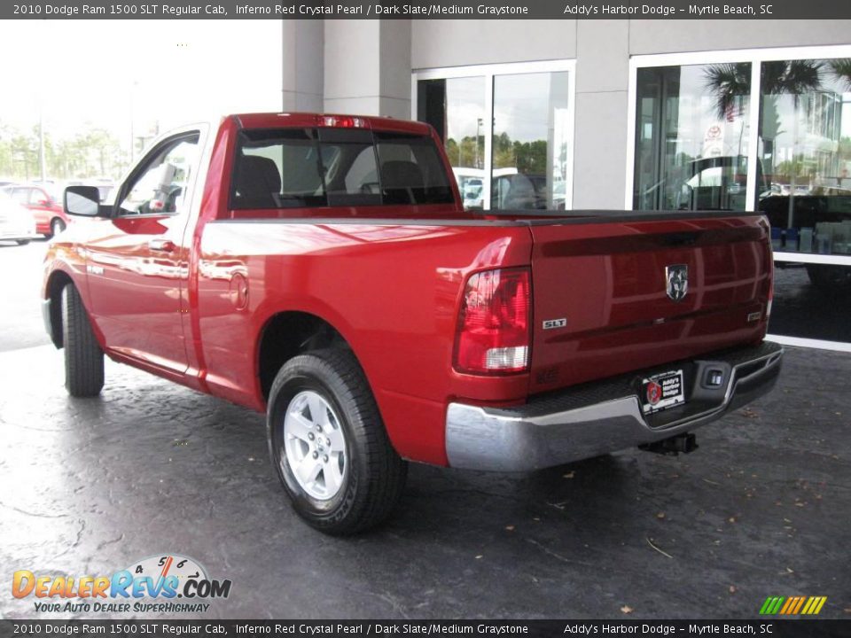 2010 Dodge Ram 1500 SLT Regular Cab Inferno Red Crystal Pearl / Dark Slate/Medium Graystone Photo #7