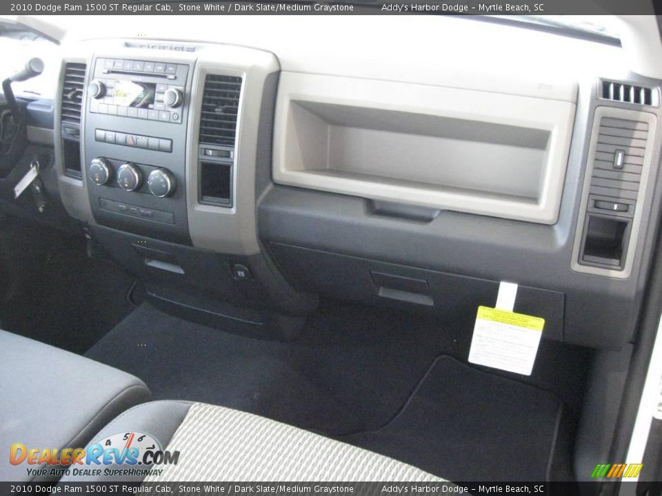 2010 Dodge Ram 1500 ST Regular Cab Stone White / Dark Slate/Medium Graystone Photo #18