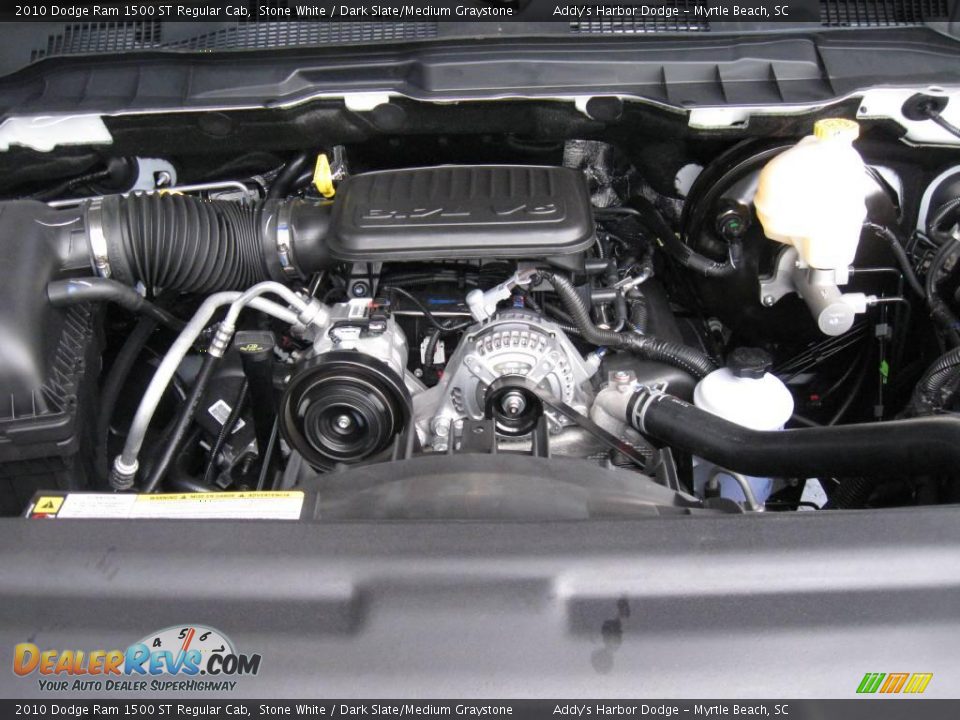 2010 Dodge Ram 1500 ST Regular Cab Stone White / Dark Slate/Medium Graystone Photo #25