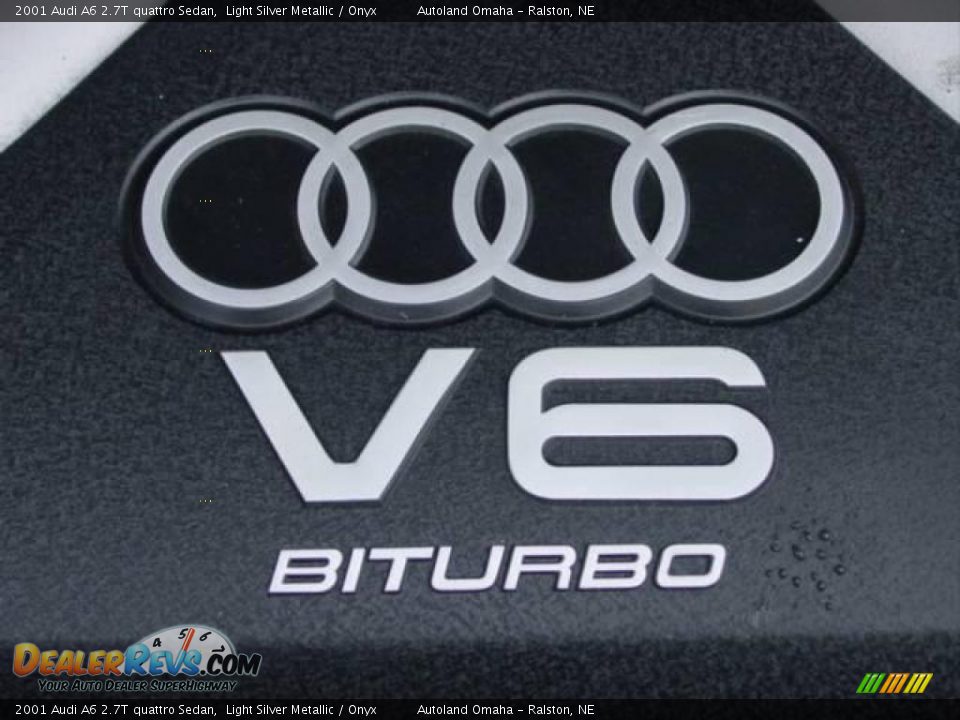 2001 Audi A6 2.7T quattro Sedan Light Silver Metallic / Onyx Photo #5