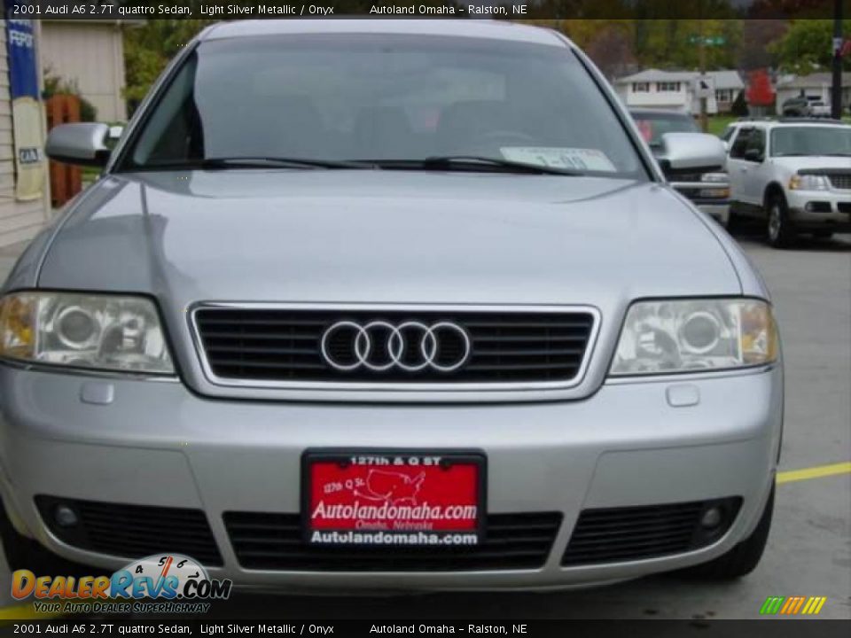 2001 Audi A6 2.7T quattro Sedan Light Silver Metallic / Onyx Photo #7