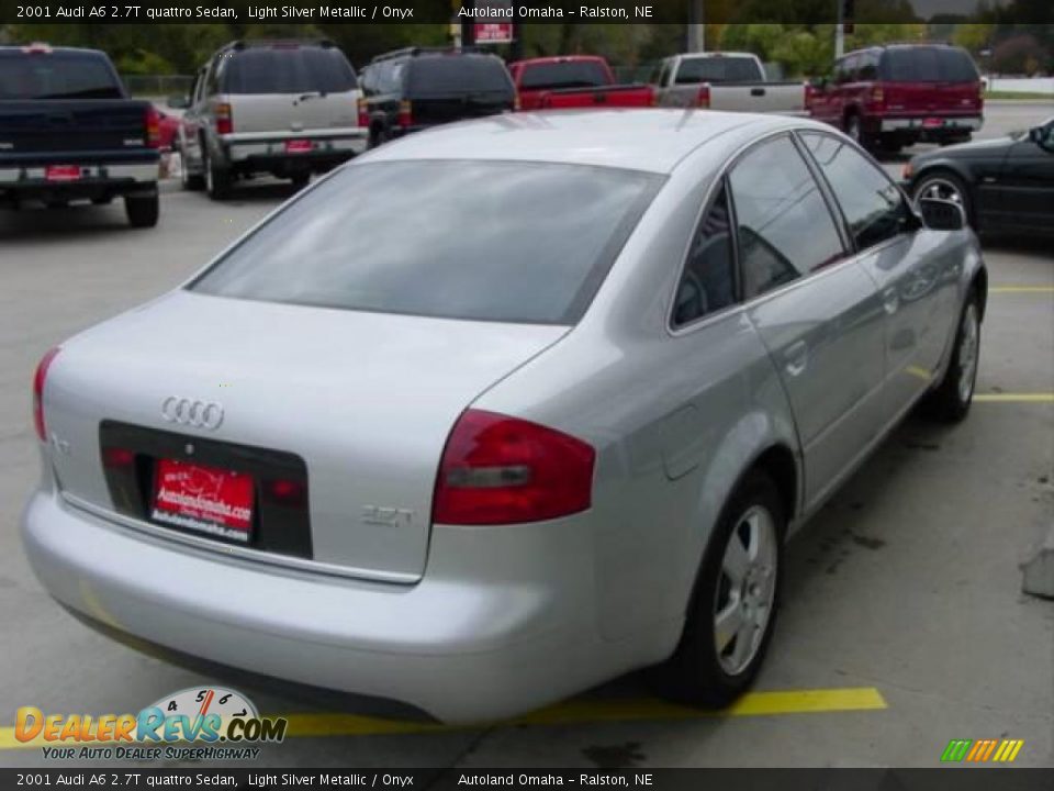 2001 Audi A6 2.7T quattro Sedan Light Silver Metallic / Onyx Photo #13