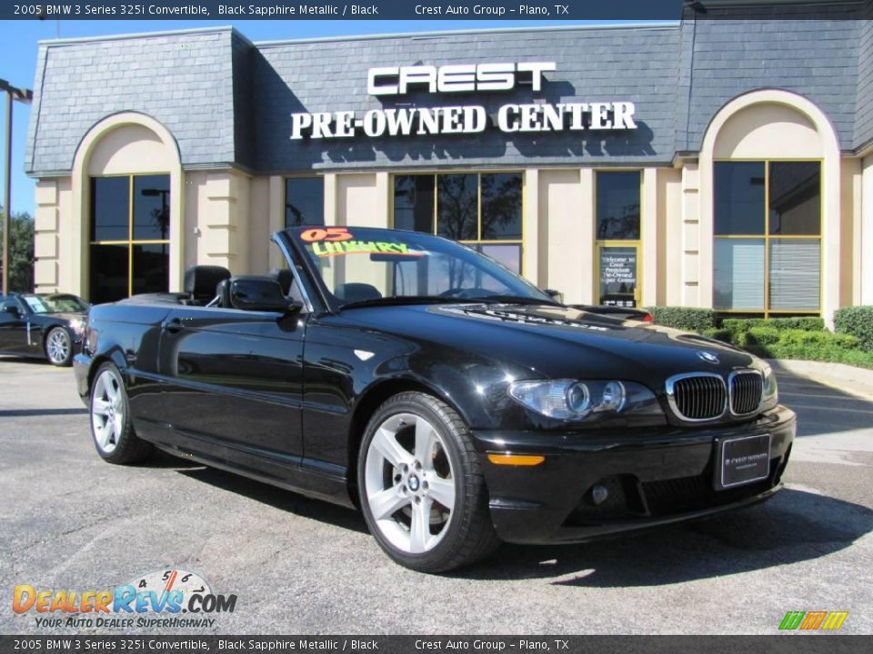 2005 BMW 3 Series 325i Convertible Black Sapphire Metallic / Black Photo #1