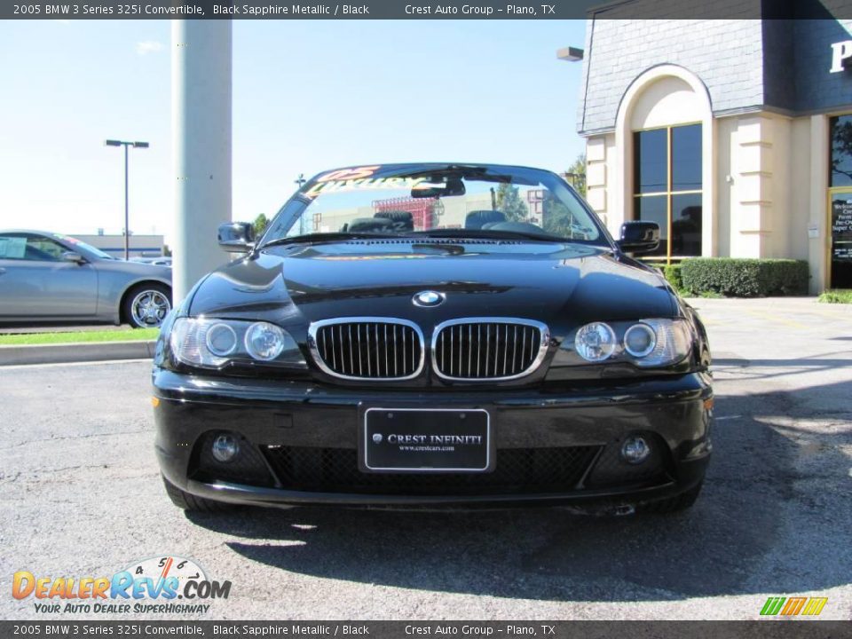 2005 BMW 3 Series 325i Convertible Black Sapphire Metallic / Black Photo #2