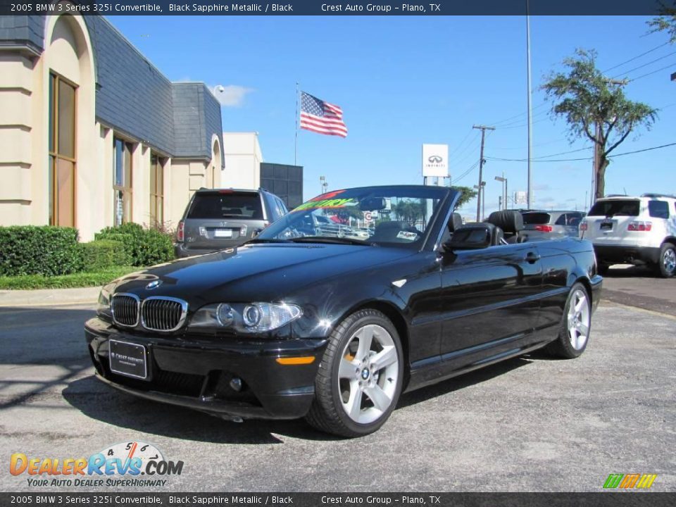 2005 BMW 3 Series 325i Convertible Black Sapphire Metallic / Black Photo #3
