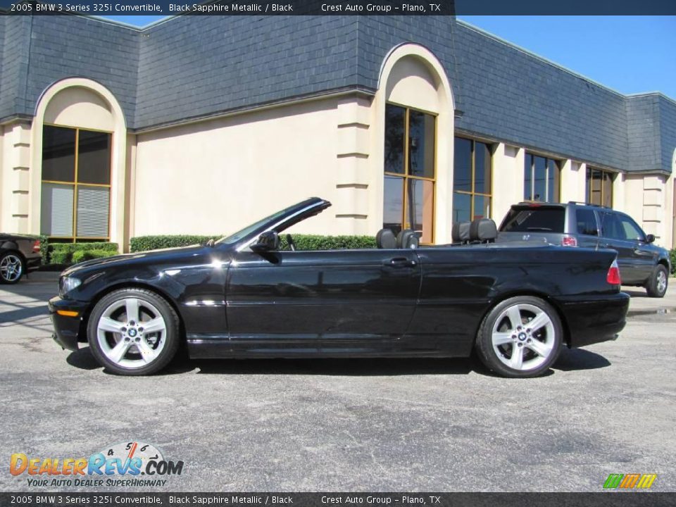 2005 BMW 3 Series 325i Convertible Black Sapphire Metallic / Black Photo #4