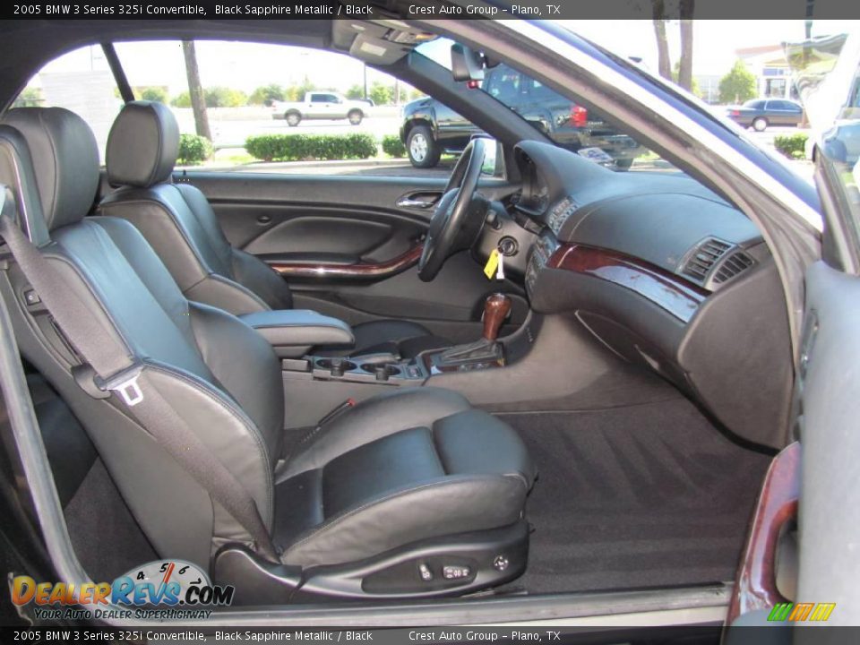 2005 BMW 3 Series 325i Convertible Black Sapphire Metallic / Black Photo #10