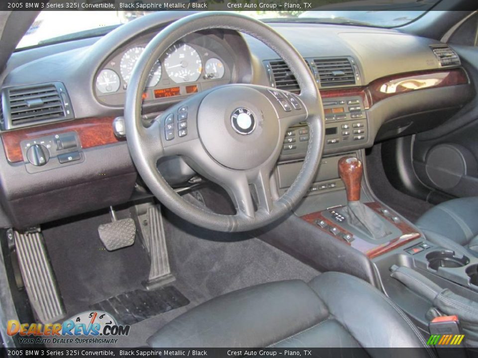 2005 BMW 3 Series 325i Convertible Black Sapphire Metallic / Black Photo #13