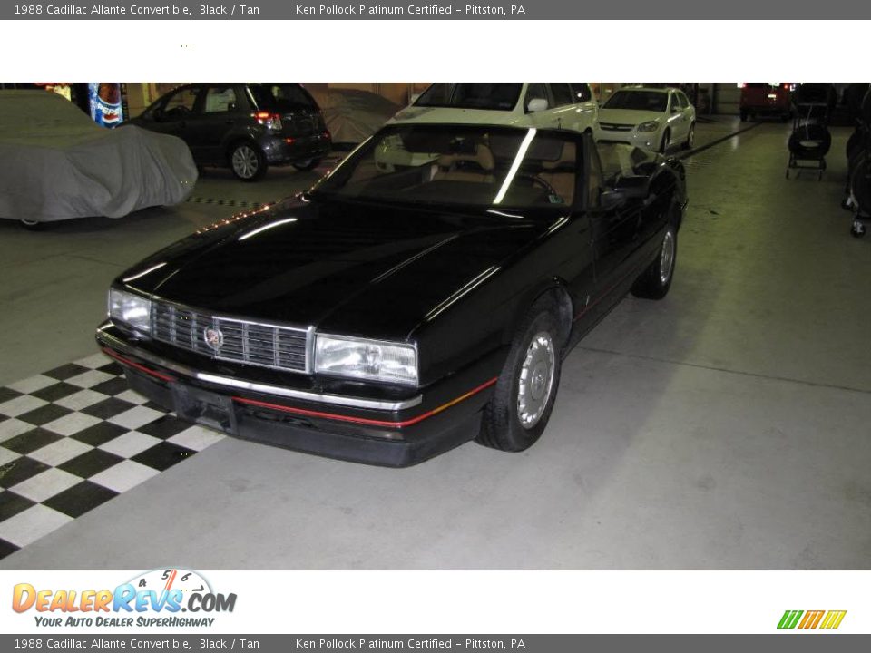 1988 Cadillac Allante Convertible Black / Tan Photo #1
