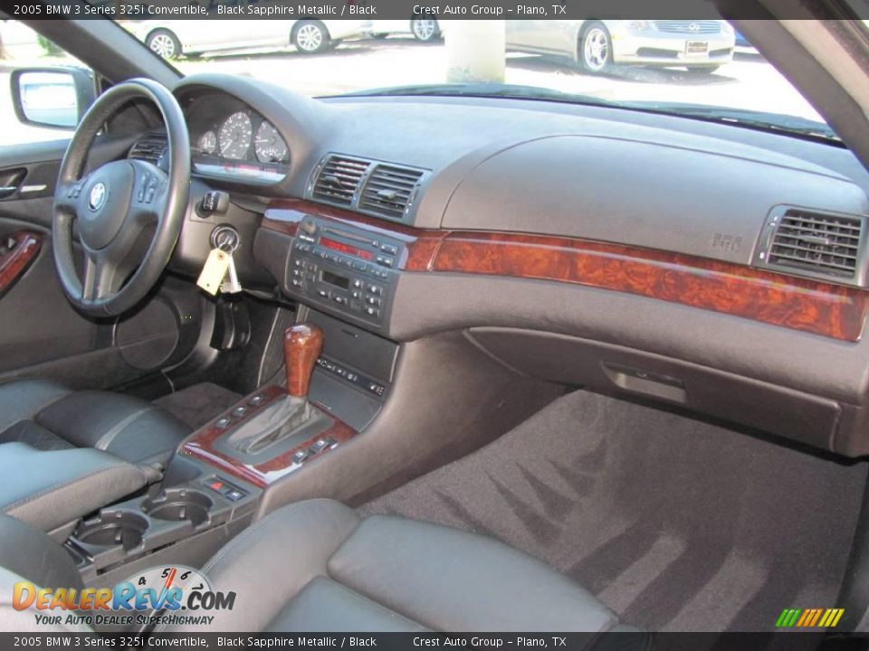 2005 BMW 3 Series 325i Convertible Black Sapphire Metallic / Black Photo #14