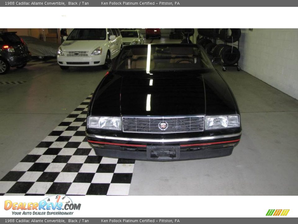 1988 Cadillac Allante Convertible Black / Tan Photo #2